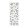 Creativ Company 110 Glitzer Sticker Sterne SILBER - Blatt 10 X 24 Cm - Deko Aufkleber Adventskalender DIY Weihnachten Geschenkaufkleber