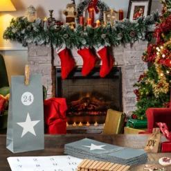 Adventskalender Zum Befüllen Stern 24 Papiertüten Aufkleber Zahlen Bastelset 72tlg. Wäscheklammern 16 Adventskalender Zum Befüllen Stern 24 Papiertüten Aufkleber Zahlen Bastelset 72tlg. Wäscheklammern -Künstliche Weihnachtsbäume das Geschäft d046e6685772d6a54d7a8fb7213ddf29