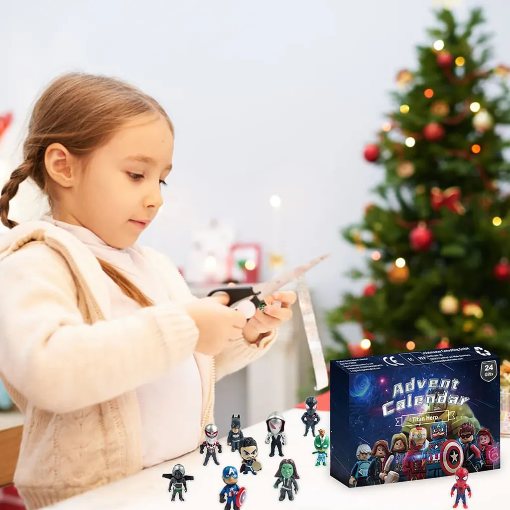 Avengers Adventskalender 2022 Kinder, Superhelden Figuren,Weihnachts Countdown Spielzeug, 24 Tage Countdown Kalender, Figuren Für Kinder, Weihnachts Spielzeug, Geschenke, B 4 Avengers Adventskalender 2022 Kinder, Superhelden Figuren,Weihnachts Countdown Spielzeug, 24 Tage Countdown Kalender, Figuren Für Kinder, Weihnachts Spielzeug, Geschenke, B – Bild 4