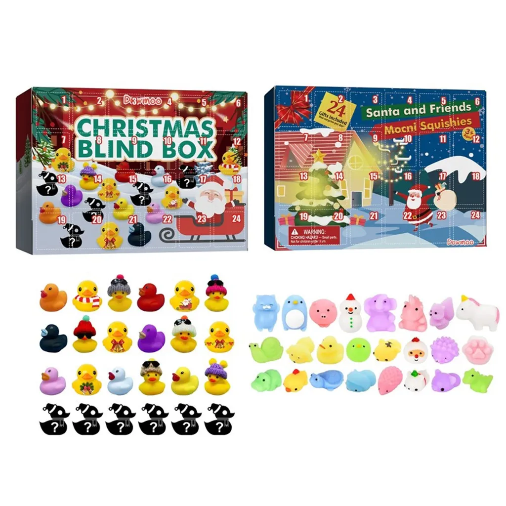 2 Stück Weihnachten Adventskalender 2022,24 Gummienten Und Gummi Squeeze Spielzeug Kinderspielzeug Weihnachtsgeschenke 1 2 Stück Weihnachten Adventskalender 2022,24 Gummienten Und Gummi Squeeze Spielzeug Kinderspielzeug Weihnachtsgeschenke