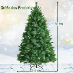 COSTWAY 180cm Künstlicher Weihnachtsbaum, Tannenbaum Mit Metallständer, Christbaum 787 Gemisch Zweigen, Ideal Für Zuhause, Büro, Geschäfte Und Hotels -Künstliche Weihnachtsbäume das Geschäft d52cf24e7facf24cc1d239d38097e026
