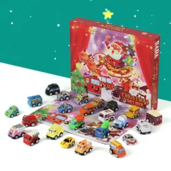 Weihnachts Adventskalender,Zurückziehen Auto Spielzeug,Weihnachtsgeschenke Für Kinder