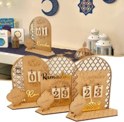 Ramadan Holzkalender 30 Tage Countdown Kalender Eid Ramadan Dekoration Für Zuhause Islamische Muslimische Partydekoration, B -Künstliche Weihnachtsbäume das Geschäft d68d2fa1233519c6ebbafdd33798c123