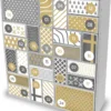 Itenga SET Adventskalender Zum Füllen Quader Mix (weiß) + Sticker Z57