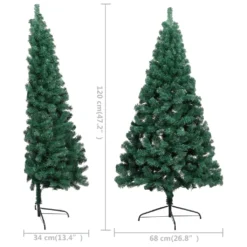 VidaXL Künstlicher Halber Weihnachtsbaum Mit Ständer Grün 120 Cm PVC -Künstliche Weihnachtsbäume das Geschäft d7efded9bfa5ef6459a8ae3e7357c80f
