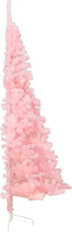 VidaXL Künstlicher Halb-Weihnachtsbaum Mit Ständer Rosa 150 Cm PVC -Künstliche Weihnachtsbäume das Geschäft d8383d95c2153f5d8a7bf9a370ea3b38