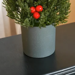 HOMCOM Weihnachtsbaum 50 Cm Christbaum Zypressen-Weihnachtsbaum Mit 7 Roten Beeren Und 6 Tannenzapfen Kunsttanne 170 Zweige Für Tisch Und Schreibtisch PVC PE Grün Ø27 X 47 Cm -Künstliche Weihnachtsbäume das Geschäft da406d2e9225710e38e603b59c8688e9