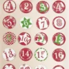 Folia Adventskalender "Buttons" Aus Blech 1-24