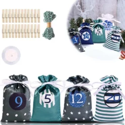 24 Stück Adventskalender Zum Befüllen Weihnachtskalender Weihnachten Säckchen,Adventskalender 2022, Rot 8 24 Stück Adventskalender Zum Befüllen Weihnachtskalender Weihnachten Säckchen,Adventskalender 2022, Rot -Künstliche Weihnachtsbäume das Geschäft dcbb42be6604333e1f39ef2fb0c8445e