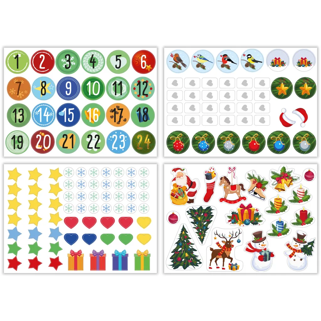 Adventskalender Zum Befüllen 25 Kraftpapiertüten + Zahlenaufkleber & Sticker Zum Selbstgestalten 2 Adventskalender Zum Befüllen 25 Kraftpapiertüten + Zahlenaufkleber & Sticker Zum Selbstgestalten – Bild 2