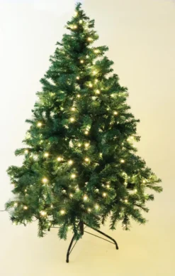 HABAU Künstlicher Weihnachtsbaum, Beleuchtet Mit Lichterkette Und Metallständer, 180 Cm -Künstliche Weihnachtsbäume das Geschäft e05e02844c291b0c49a2a119d40aa25b
