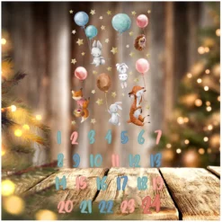 Adventskalender Set Hasen Bogen Mit Papiertüten Und Holzklammern Y067 -Künstliche Weihnachtsbäume das Geschäft e0a7c3e1aa00b0d9b8fad393c0cee7ec