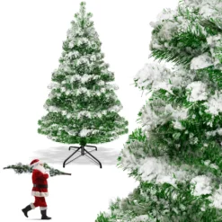 KESSER® Weihnachtsbaum Künstlich Tannenbaum Edeltanne Spritzguss PE, Größe:180cm (Schnee) -Künstliche Weihnachtsbäume das Geschäft e0bc62b5df2d77f9eb582dc3143610a8