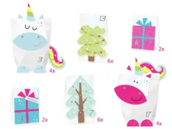 Einhorn Adventskalender Zum Befüllen Und Basteln - Wiederverwendbar -Künstliche Weihnachtsbäume das Geschäft e18a659090a7274d89c1e436f66aeca5