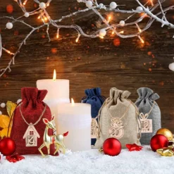 24 Stück Adventskalender Zum Befüllen Weihnachtskalender Weihnachten Säckchen,Adventskalender 2022 -Künstliche Weihnachtsbäume das Geschäft e1ca02d71d5769cd978f0fc8be6df2c7