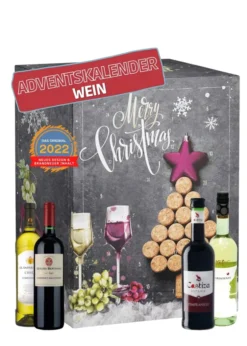 Wein Adventskalender Mit 24 X 0,25ml Außergewöhnlichen Weinsorten Aus Aller Welt | Geschenk Für Erwachsene| Wein Aus Verschiedenen Ländern Trinken | Neue Rotweine Weißweine Probieren | Weinselektion