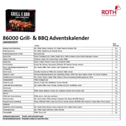 ROTH Gewürz-Adventskalender Grill & BBQ 2021 Gefüllt Mit 24 Hochwertigen Gewürzen Zum Grillen Im Advent, Barbeque Kalender Für Die Vorweihnachtszeit