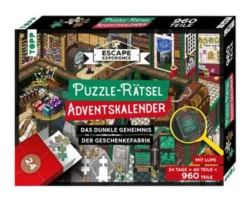 Puzzle-Rätsel-Adventskalender - Das Dunkle Geheimnis Der Geschenkefabrik. 24 Puzzles Mit Insgesamt 960 Teilen