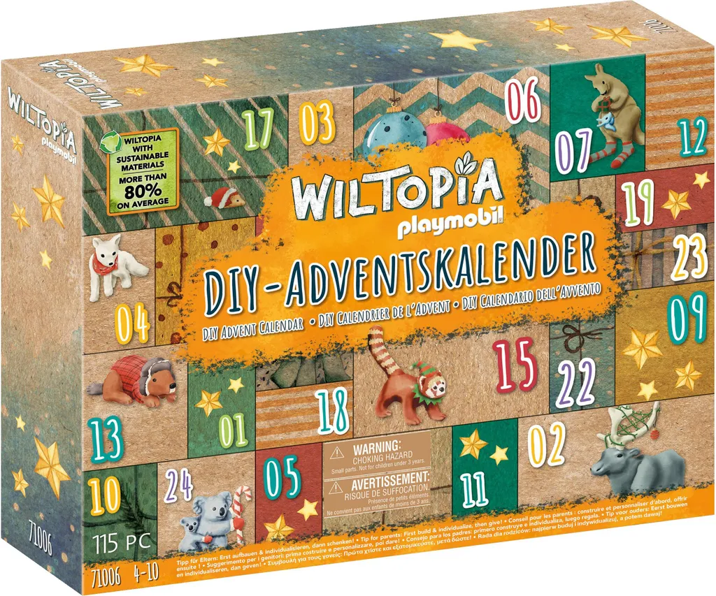 PLAYMOBIL Wiltopia 71006 DIY Adventskalender: Tierische Weltreise 1 PLAYMOBIL Wiltopia 71006 DIY Adventskalender: Tierische Weltreise
