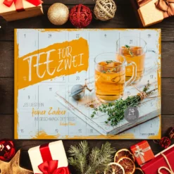 Itenga Adventskalender Gefüllt Tee Für Zwei - Teeadventskalender - 50x35x4,6cm -Künstliche Weihnachtsbäume das Geschäft f029283dc326729a6770167feb47e5b0