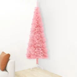 VidaXL Künstlicher Halb-Weihnachtsbaum Mit Ständer Schlank Rosa 120 Cm -Künstliche Weihnachtsbäume das Geschäft f02eea7397fab49b0956b939e34ad95b