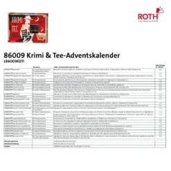 ROTH Krimi + Tee-Adventskalender 2021 Gefüllt Mit Hochwertigen Teesorten Und Krimi-Buch, Krimi & Teebeutel-Kalender Für Die Vorweihnachtszeit -Künstliche Weihnachtsbäume das Geschäft f06d848b546e467ed5c5b2658f26293f
