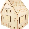 Holzadventskalender Lebkuchenhaus 33 X 26 X 23 Cm
