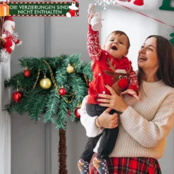 COSTWAY 150 Cm Künstliche Palme Beleuchtet, Kunstbaum Mit 150 LED-Lichtern In Warmweiß, LED Baum Mit 63 Spitzen & Metallständer, Lichterbaum Für Weihnachten & Terrasse, Innen- Und Außendekoration 10 COSTWAY 150 Cm Künstliche Palme Beleuchtet, Kunstbaum Mit 150 LED-Lichtern In Warmweiß, LED Baum Mit 63 Spitzen & Metallständer, Lichterbaum Für Weihnachten & Terrasse, Innen- Und Außendekoration -Künstliche Weihnachtsbäume das Geschäft f1badf24400c7aba9173a50c9e056af2