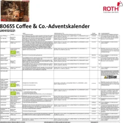 ROTH Kaffee-Adventskalender 'Coffee & Co.' 2022 Gefüllt Mit Kaffeegenuss Und Zubehör, Kaffeesorten-Kalender Zur Vorweihnachtszeit 11 ROTH Kaffee-Adventskalender 'Coffee & Co.' 2022 Gefüllt Mit Kaffeegenuss Und Zubehör, Kaffeesorten-Kalender Zur Vorweihnachtszeit -Künstliche Weihnachtsbäume das Geschäft f27c24bab2e158b9491c67985edbca70