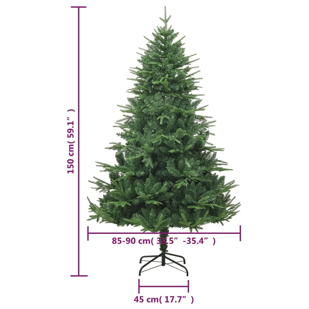 VidaXL Künstlicher Weihnachtsbaum Grün 150 Cm PVC PE 6 VidaXL Künstlicher Weihnachtsbaum Grün 150 Cm PVC PE – Bild 6