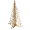 Holz Weihnachtsbaum Tannenbaum Minimalistisch 174 Cm Inkl. Lichterkette